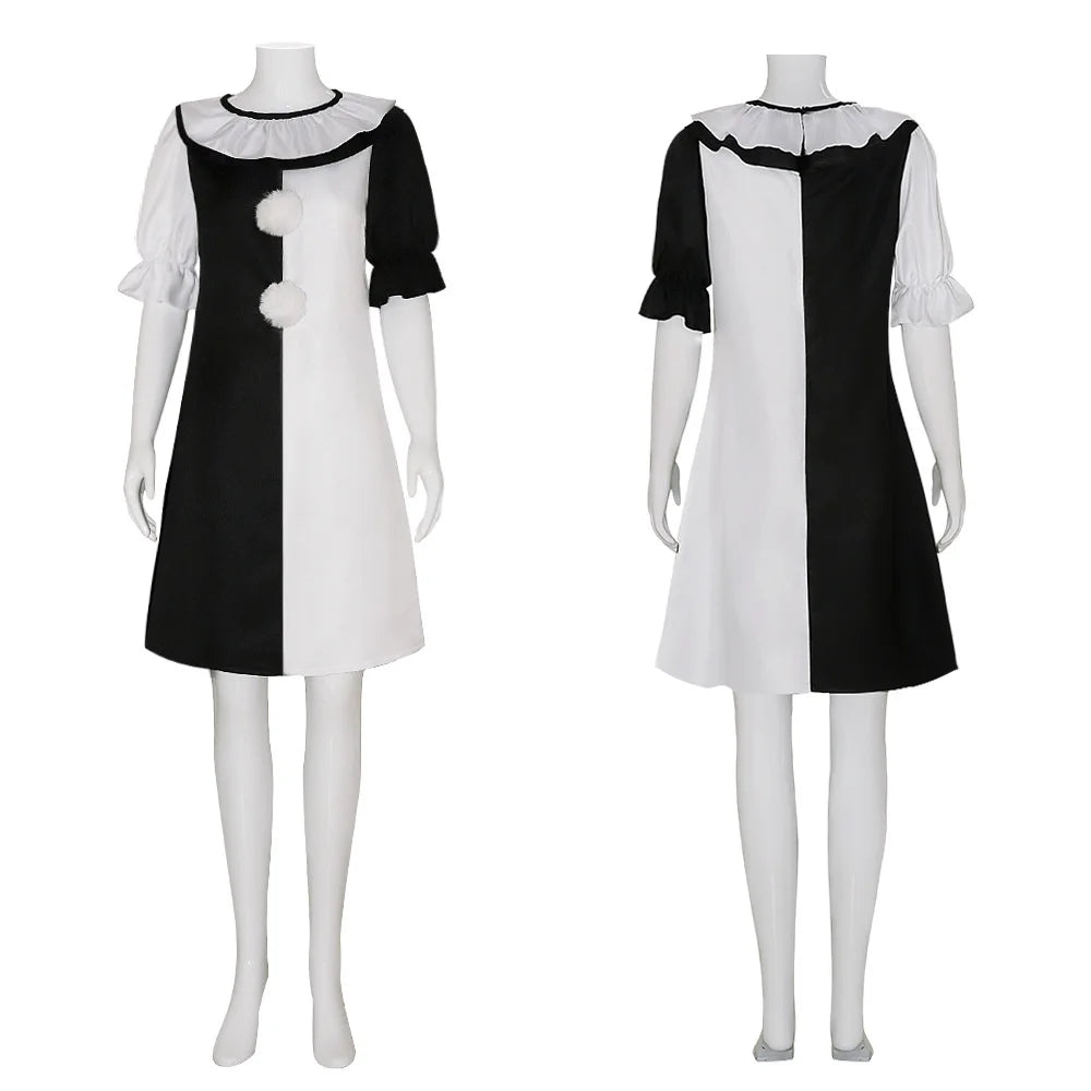 Terrifier Art Clown Joker Cosplay Costume Men Jumpsuit Women Role Play Fancy Dress up Horror Dress Suit Halloween Carnival Party