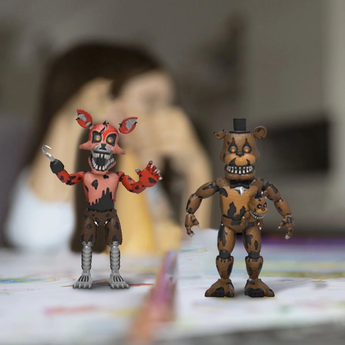4Pcs/Set Five Nights at Freddy'S Action Figures FNAF Action Figures - Exclusive Collection - Five Nights at Freddy'S Toys for Kids Age 14+, B