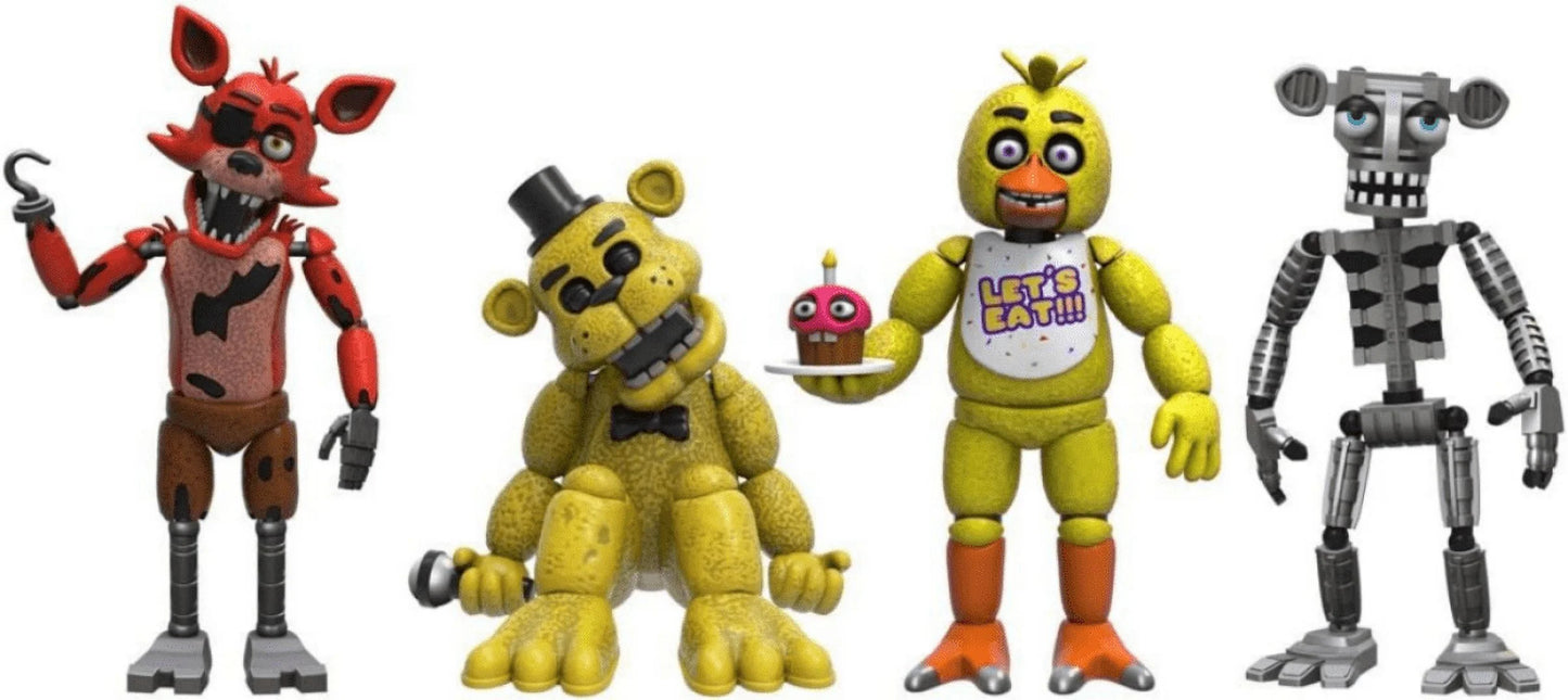 4Pcs/Set Five Nights at Freddy'S Action Figures FNAF Action Figures - Exclusive Collection - Five Nights at Freddy'S Toys for Kids Age 14+, B