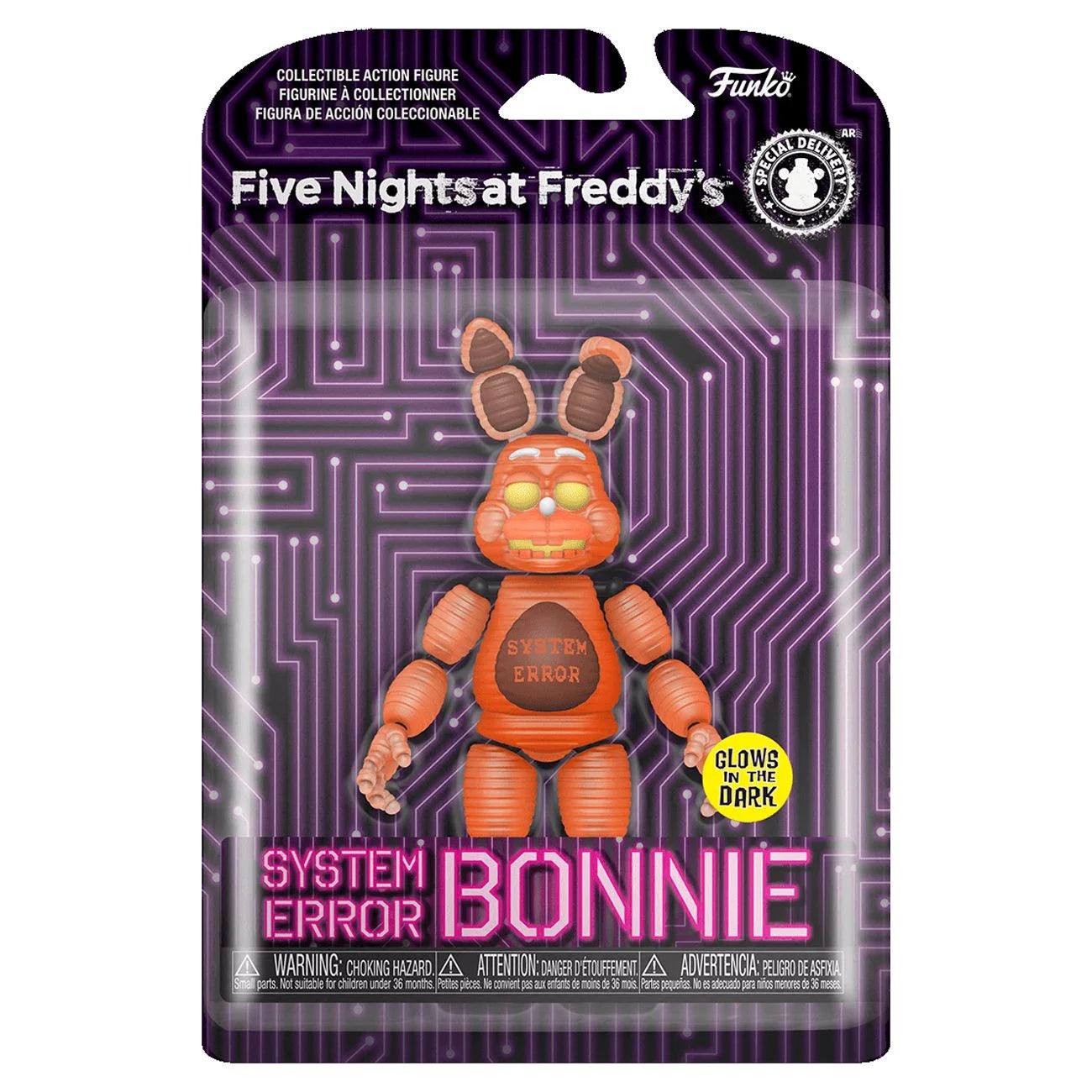 Action Figure: Five Nights at Freddy'S - System Error Bonnie (Glow)