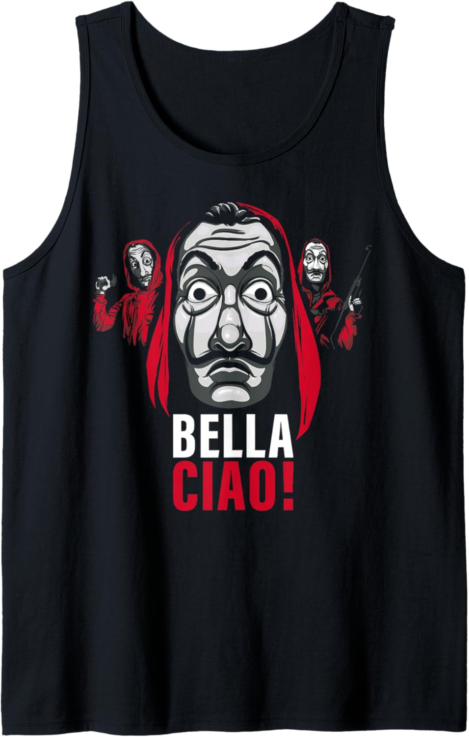 Netflix La Casa De Papel Masked Bella Ciao! Tank Top
