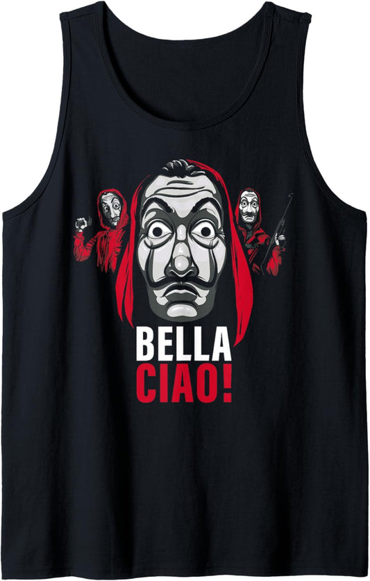 Netflix La Casa De Papel Masked Bella Ciao! Tank Top