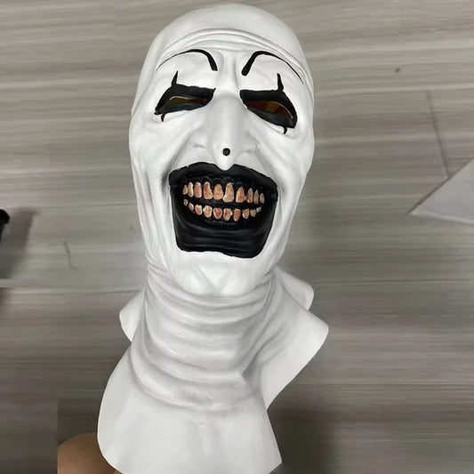 Art the Clown Cosplay Movie Terrifier 2 Art the Clown Cosplay Costume Jumpsuit Mask Halloween Costumes Mask for Men Women