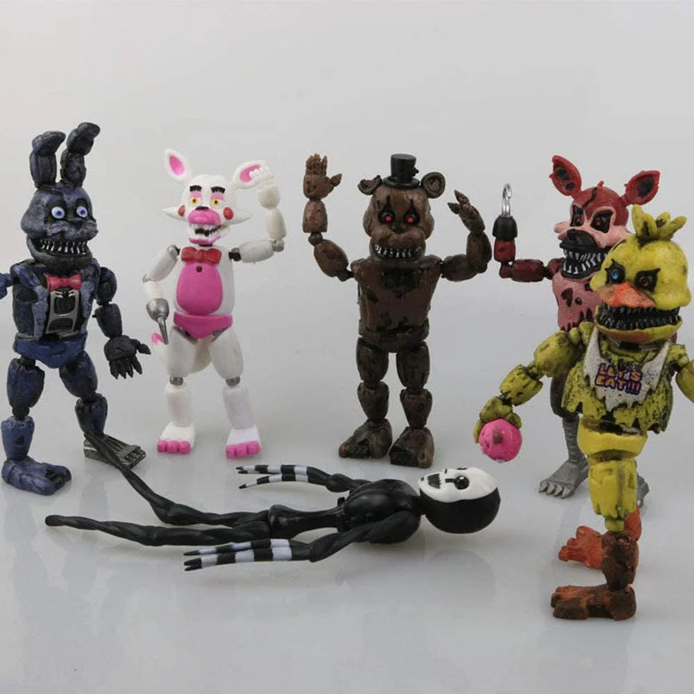 Five Nights at Freddy'S FNAF 6'' Action Figures 6 Pcs Toy Birthday Xmas Gift