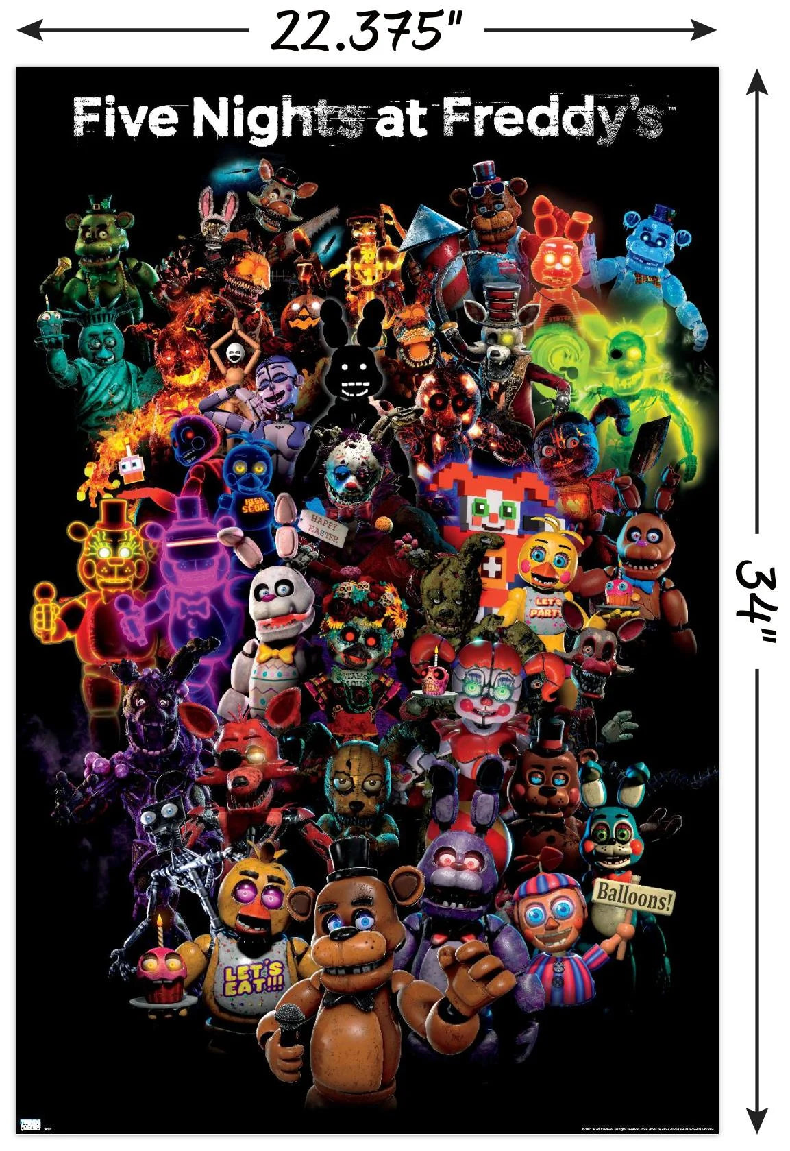 Five Nights at Freddy'S: Special Delivery - Collage Wall Poster, 22.375" X 34"