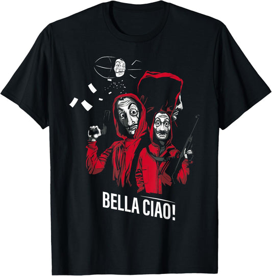 Netflix La Casa De Papel Bella Ciao Group Shot T-Shirt