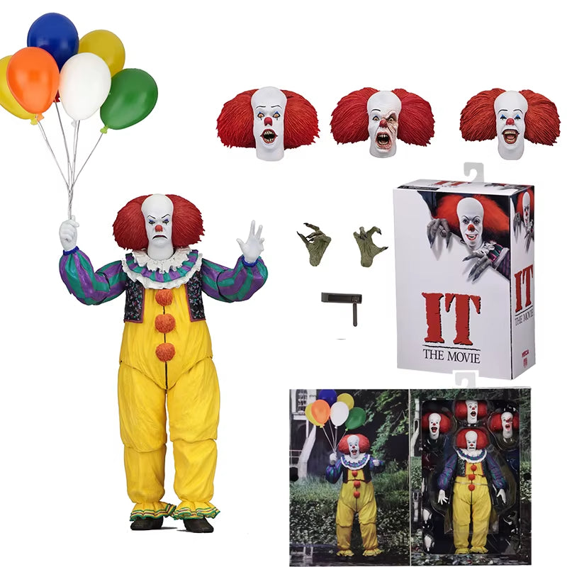 NECA Joker Stephen King Clown Pennywise Action Figure Toys for Halloween Decoration Gift