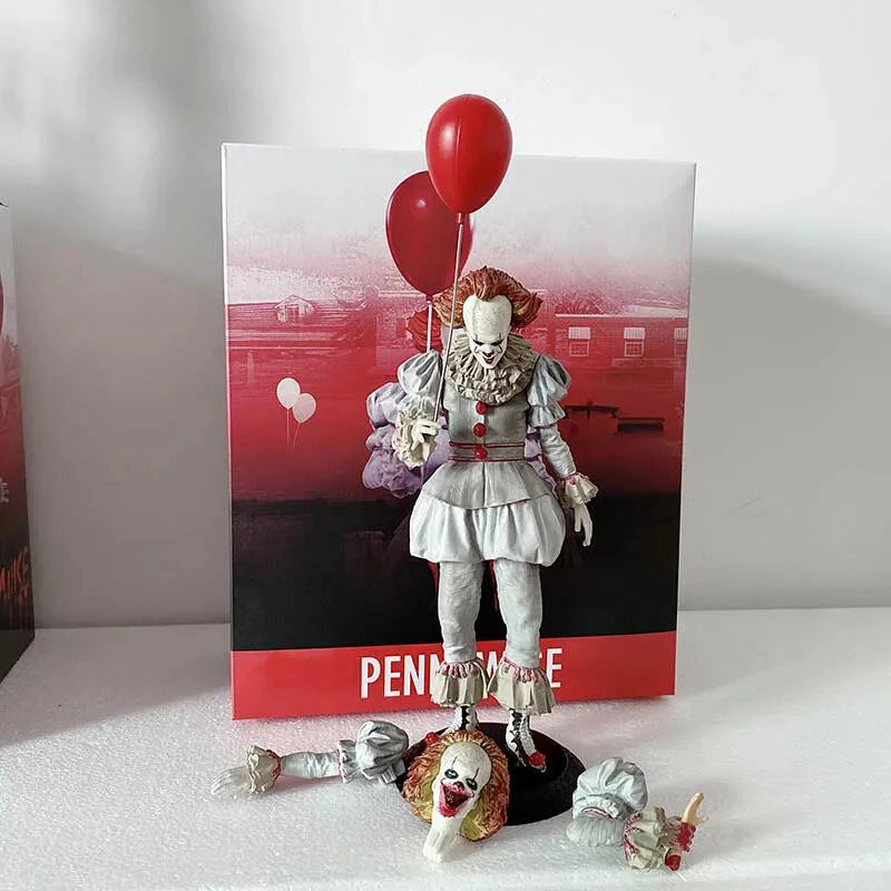 NECA Pennywise Joker Action Figure Toy Doll Horror Halloween Christmas Gift 18Cm Bookshelf Ornament
