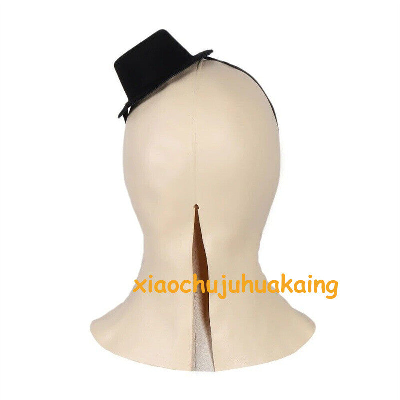 Black Hat Joker Mask Terrifier Art the Clown Cosplay Latex Mask Halloween Props