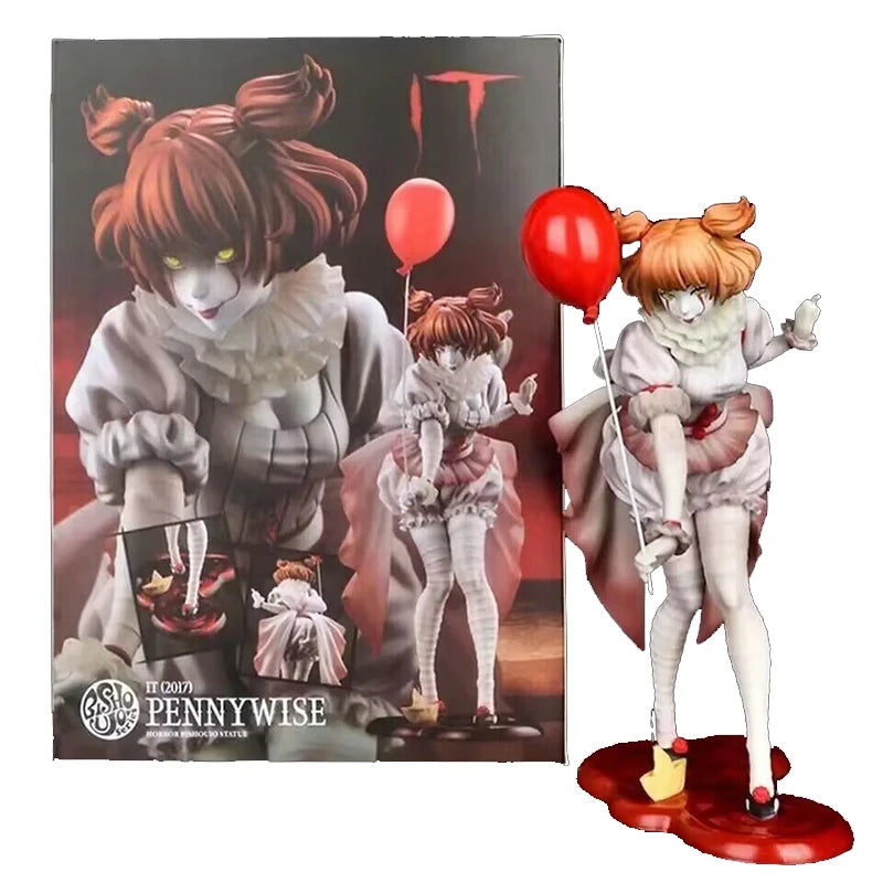 NECA Pennywise Joker Action Figure Toy Doll Horror Halloween Christmas Gift 18Cm Bookshelf Ornament