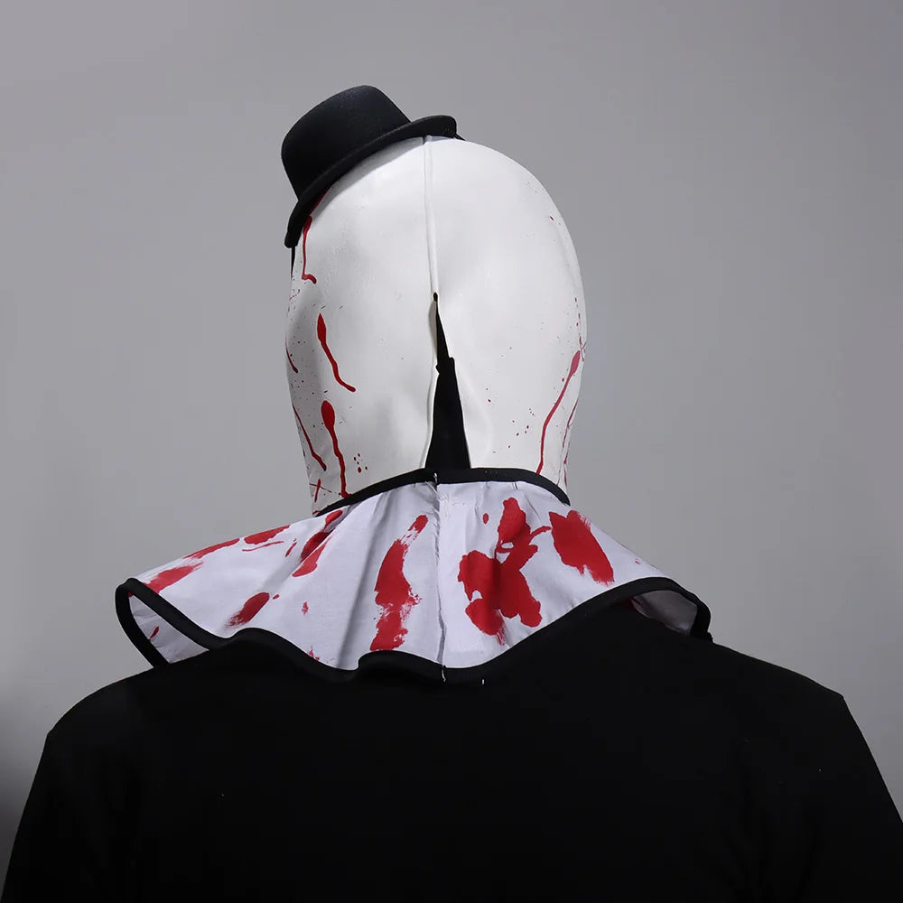 Bloody Terrifier 3 Art the Clown Mask Cosplay Joker Killer Demon Skull Latex Helmet Halloween Carnival Purim Party Costume Props