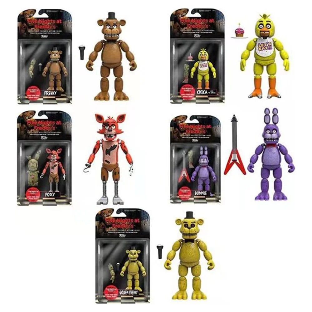 Five Nights at Freddy'S Articulated Action Figure Toy Chica Bonnie Foxy Freddy