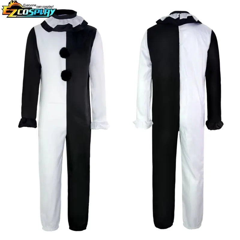 Art the Clown Cosplay Movie Terrifier 2 Art the Clown Cosplay Costume Jumpsuit Mask Halloween Costumes Mask for Men Women