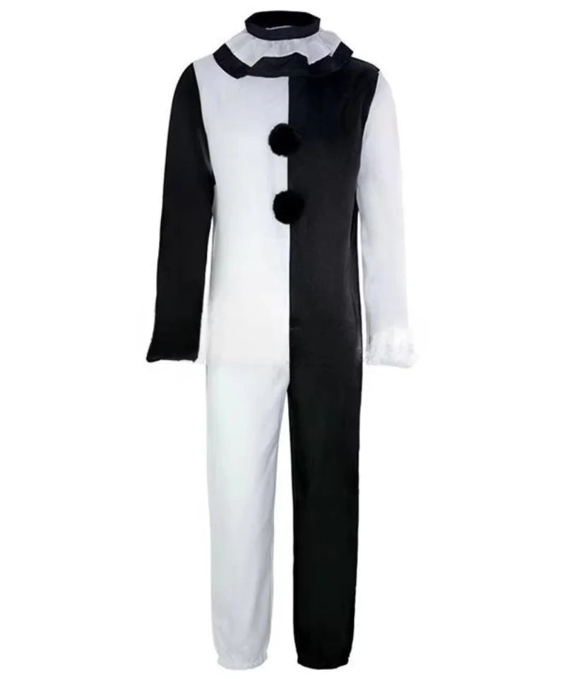 Art the Clown Cosplay Movie Terrifier 2 Art the Clown Cosplay Costume Jumpsuit Mask Halloween Costumes Mask for Men Women